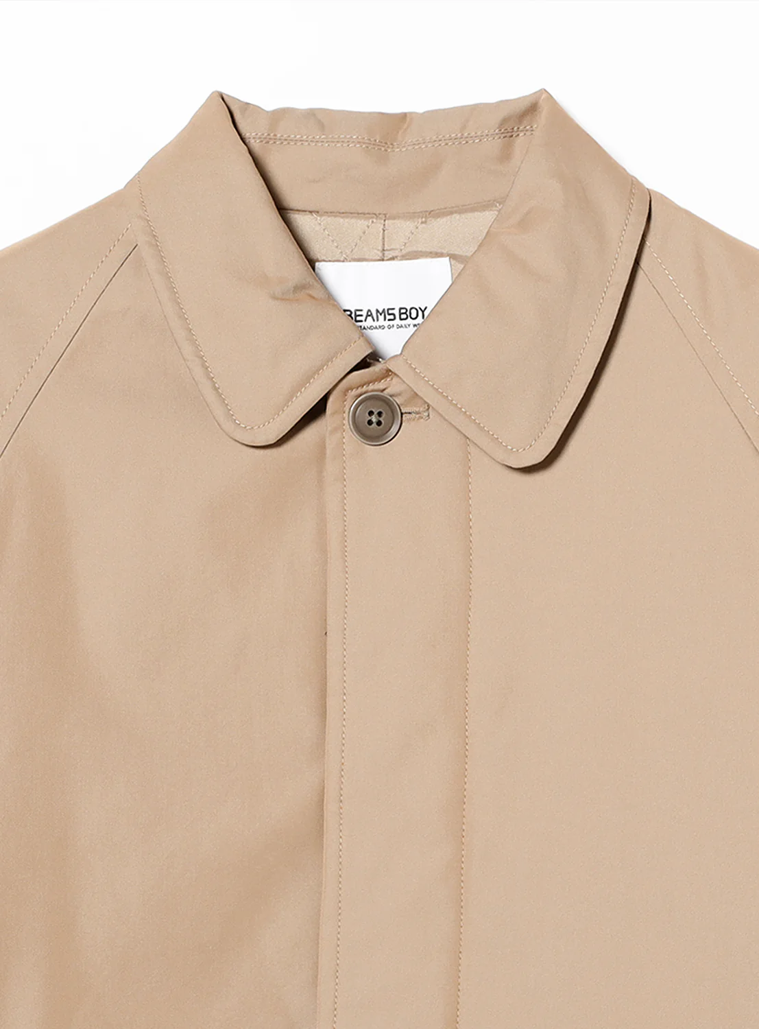Chambray Stand Collar Coat