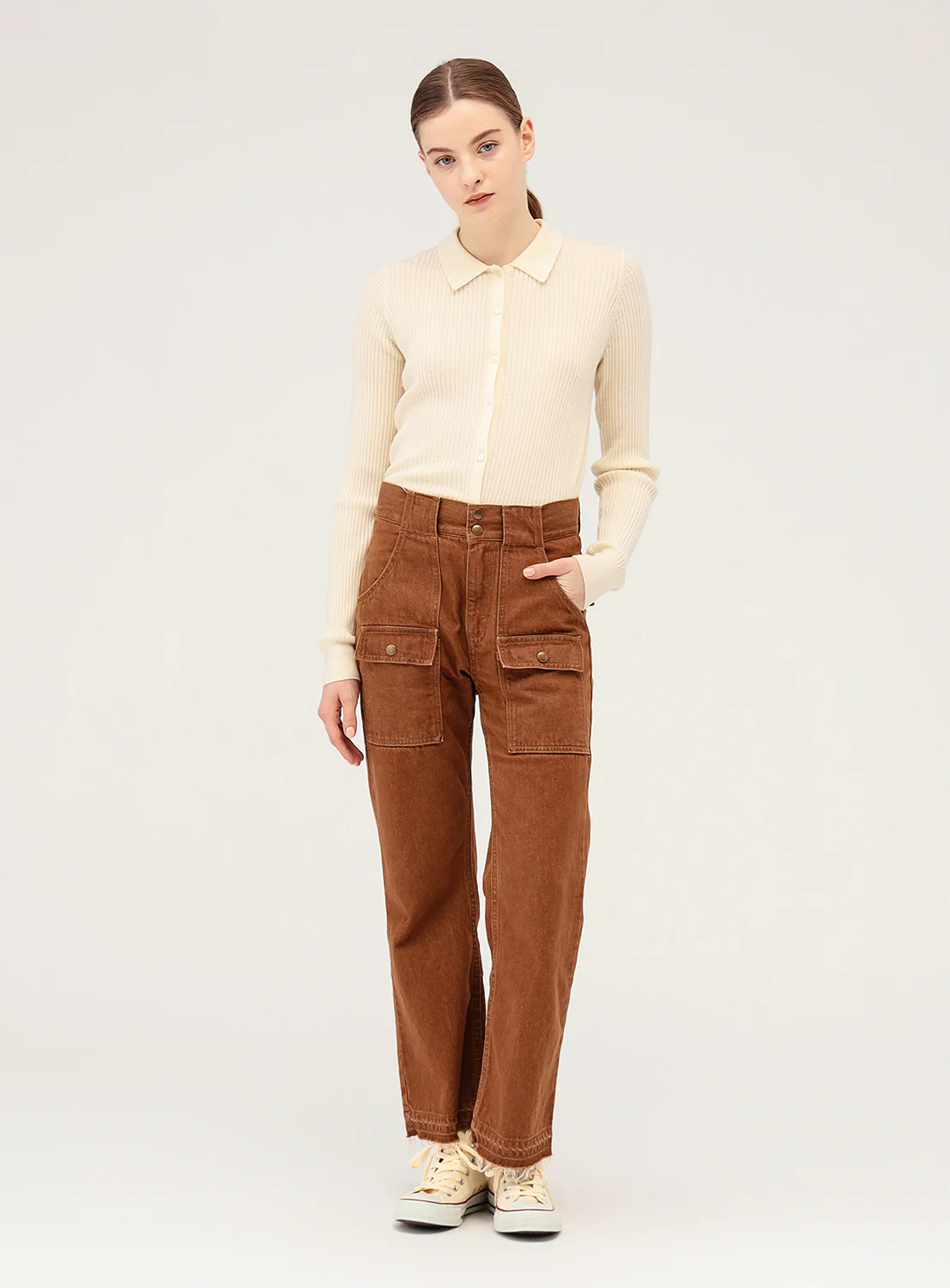 Denim Bush Pants